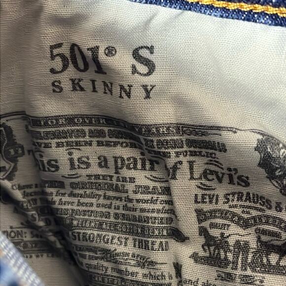Levi’s 501 Shorts Blue 28 - Picture 2 of 9